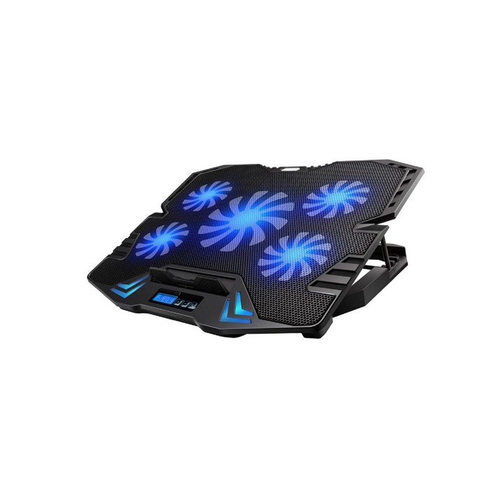 Supporto con Sistema di Raffreddamento per Notebook, MacBook 12 / 15.6 / 17 pollici con 5 Ventole Silenziose e con velocità rego