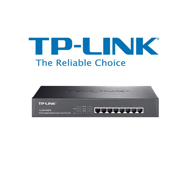 Switch LAN 8 porte 10/100/1000 ( PoE 8P ) TL-SG1008MP
