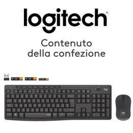 Tastiera e Mouse Silent Wireless Combo MK295 Logitech