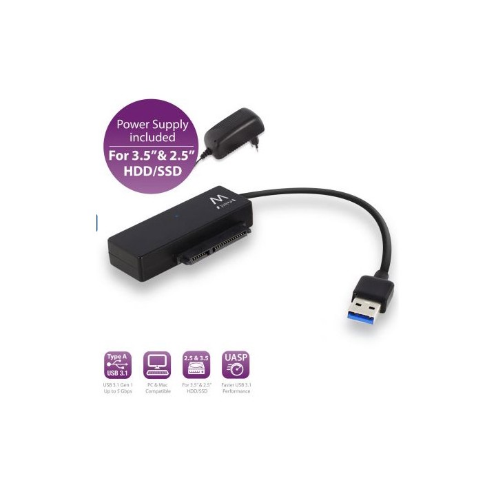 Adattatore USB 3.1 a SATA 2.5"/3.5"