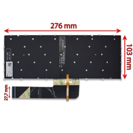 Tastiera Italiana Lenovo IdeaPad 5-14ALC05 senza frame, tasti grigi, retroilluminata