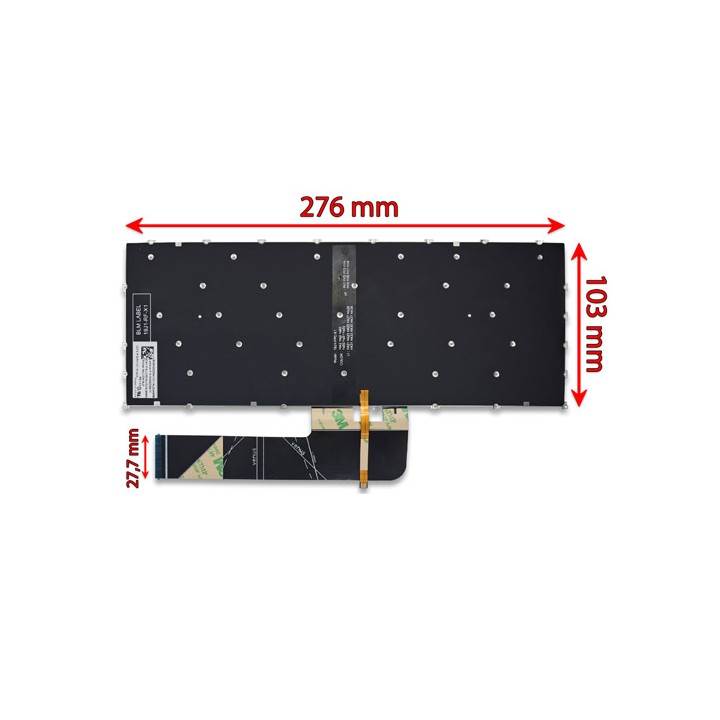 Tastiera Italiana Lenovo IdeaPad 5-14ALC05 senza frame, tasti grigi, retroilluminata