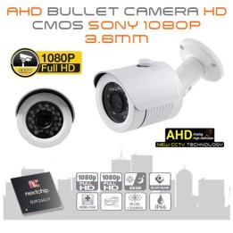 Telecamera Bullet AHD 1080p CMOS 24 LED 3.6mm UTC OSD W