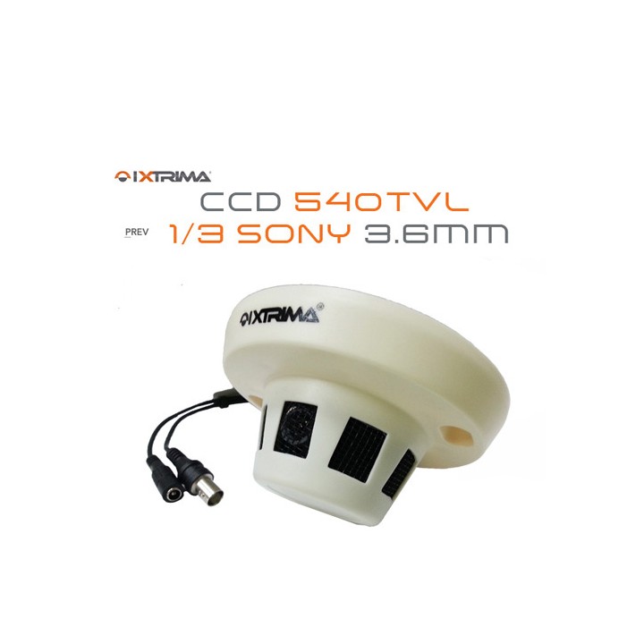 Telecamera nascosta sensore fumo CCD 1/3 Sony 540TVL 3.6mm