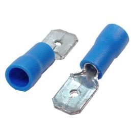 Terminale Faston maschio 6,3 mm Blu 100pz