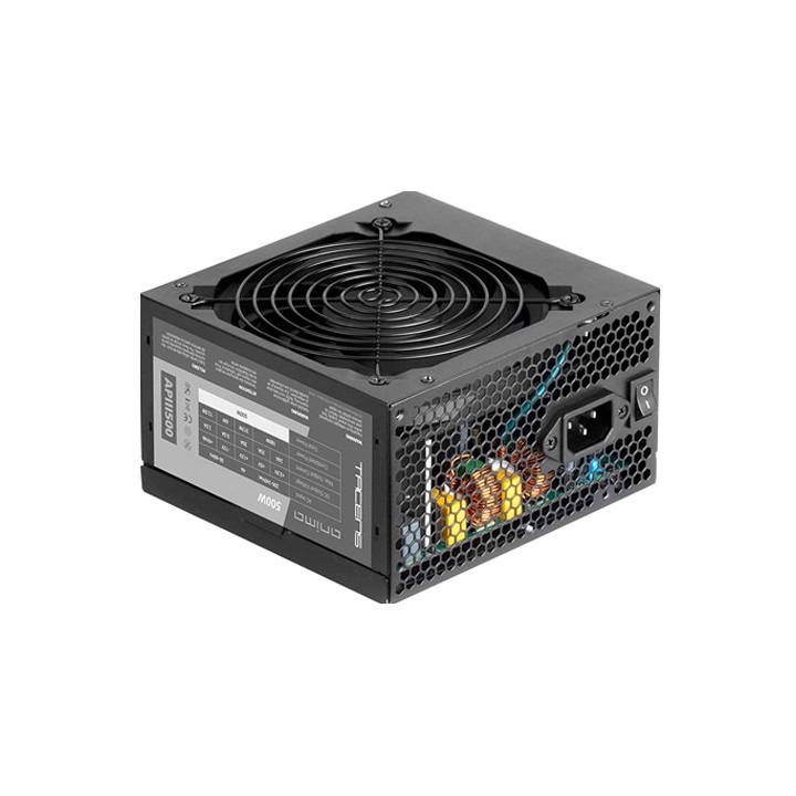 Alimentatore 500Watt Ventola 120mm efficienza energetica dell'85%