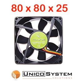 Ventola 80x80x25 12V Rasurbo 3 Pin