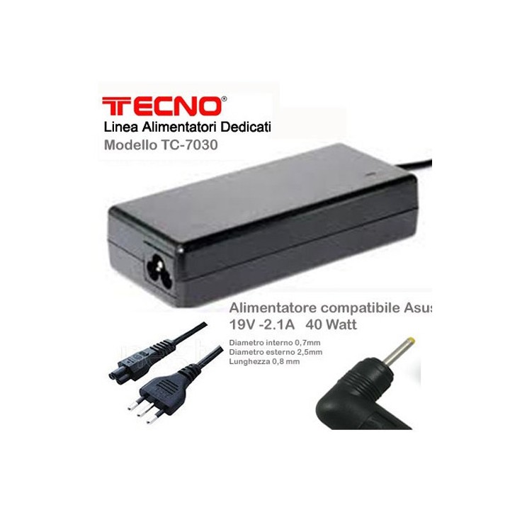 Alimentatore Netbook 40Watt ASUS 2,5 x 0,7