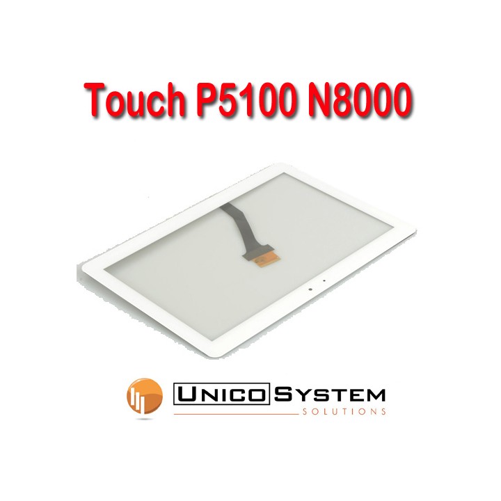 Vetro Touch screen per
SAMSUNG Galaxy TAB 2 10.1 P5100 P5110 NOTE N8000 BIANCO