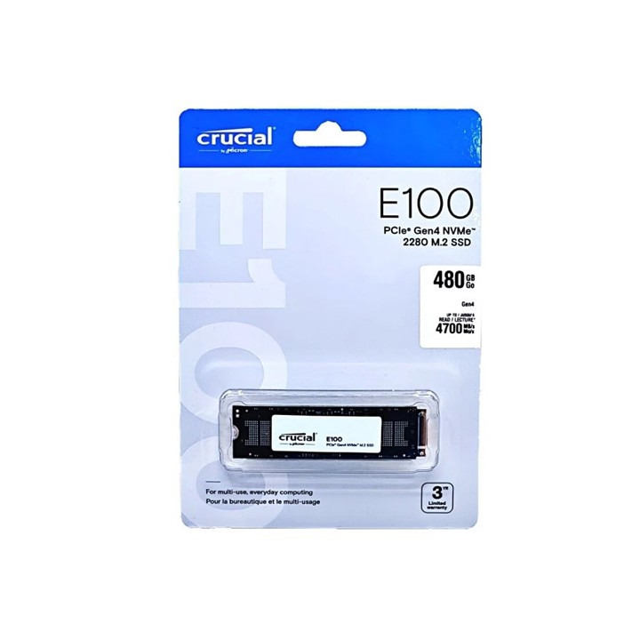 NVME 480 GB CRUCIAL E100 Gen4 x4