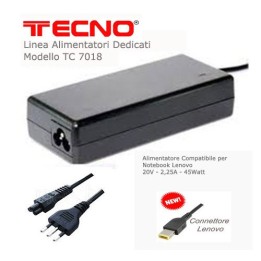 Alimentatore Notebook 45Watt LENOVO Slim Tip Square TC-7019