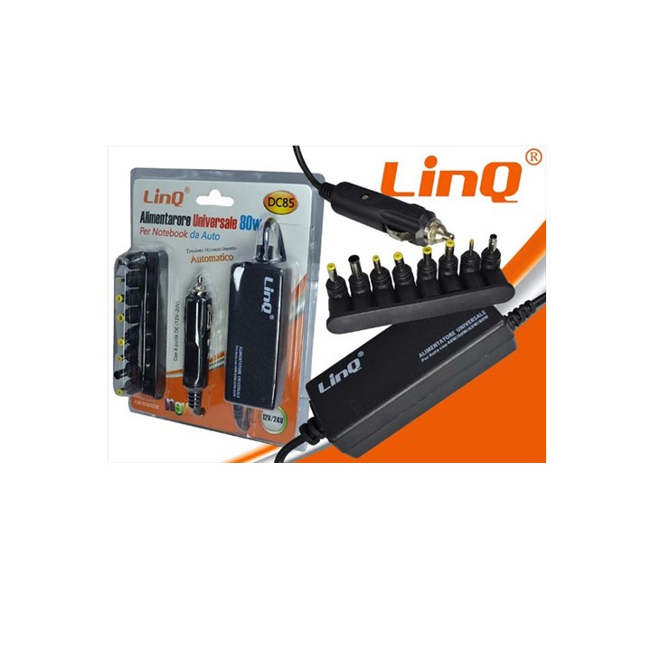 Alimentatore Notebook 80Watt Auto Universale