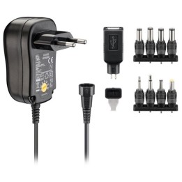Alimentatore Regolabile AC/DC Stabilizzato 600mA 7.2Watt