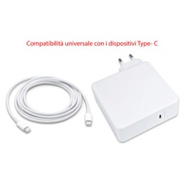 Alimentatore Type-C con profili PD (Power Delivery) 87W + cavo da 1mt