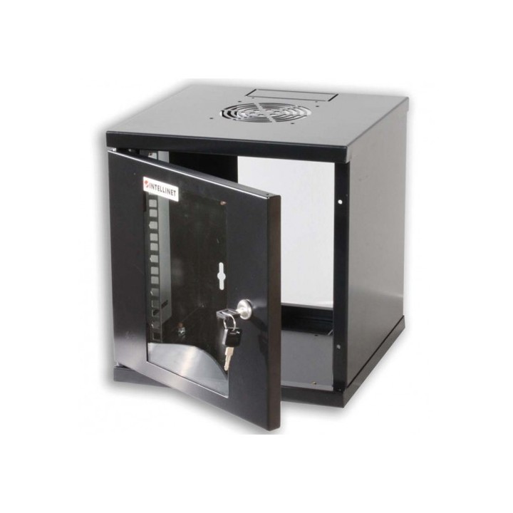 Armadio Rack 10" a muro 6 unità Nero - 320x300x300 (AxLxP)