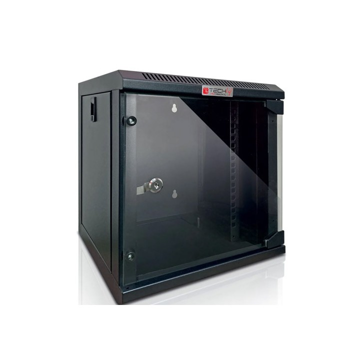 Armadio Rack 10" a muro 6 unità Nero - 350x310x295 (AxLxP)