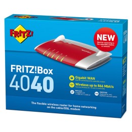 AVM FRITZ Box 4040 AC 1300 International Router Wi-Fi, Dual Band, Rete Mesh