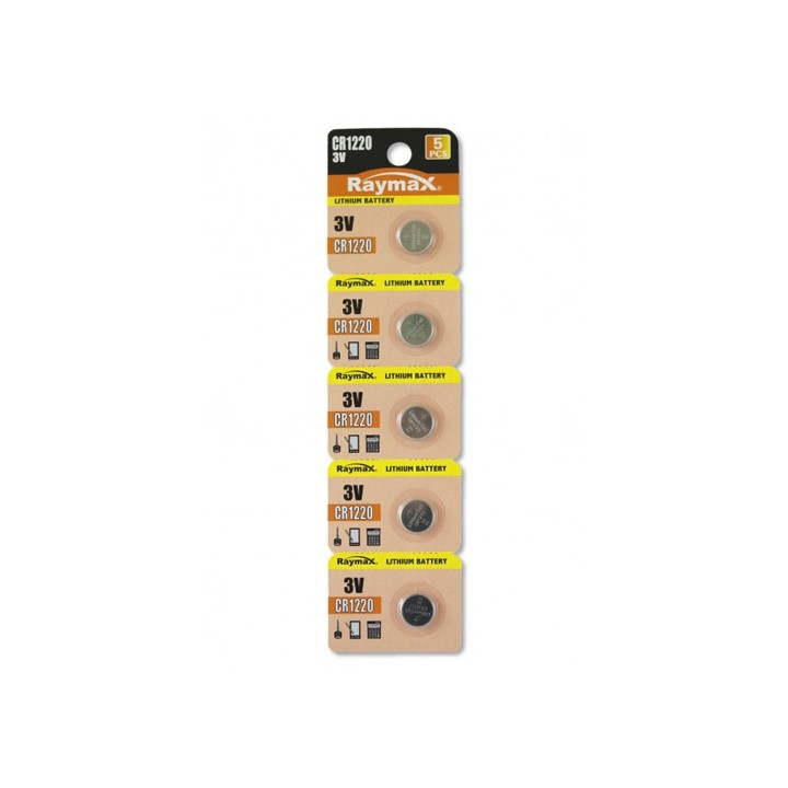 Batteria a Bottone CR1220 (set 5 pz)