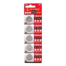 Batteria a Bottone CR2016 3v Conf. 5