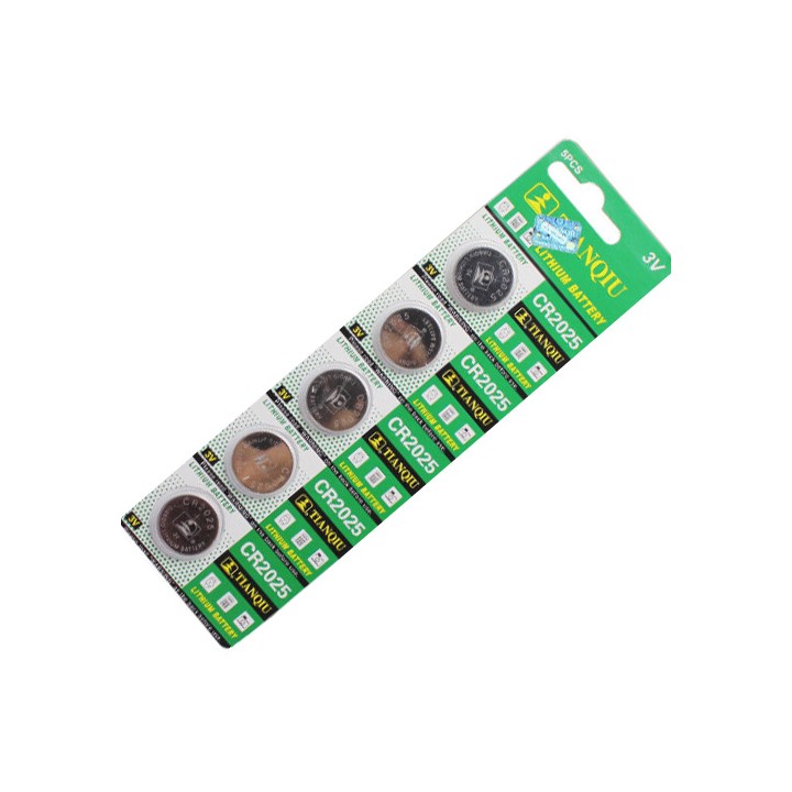 Batteria a Bottone CR2025 3v Conf. 5