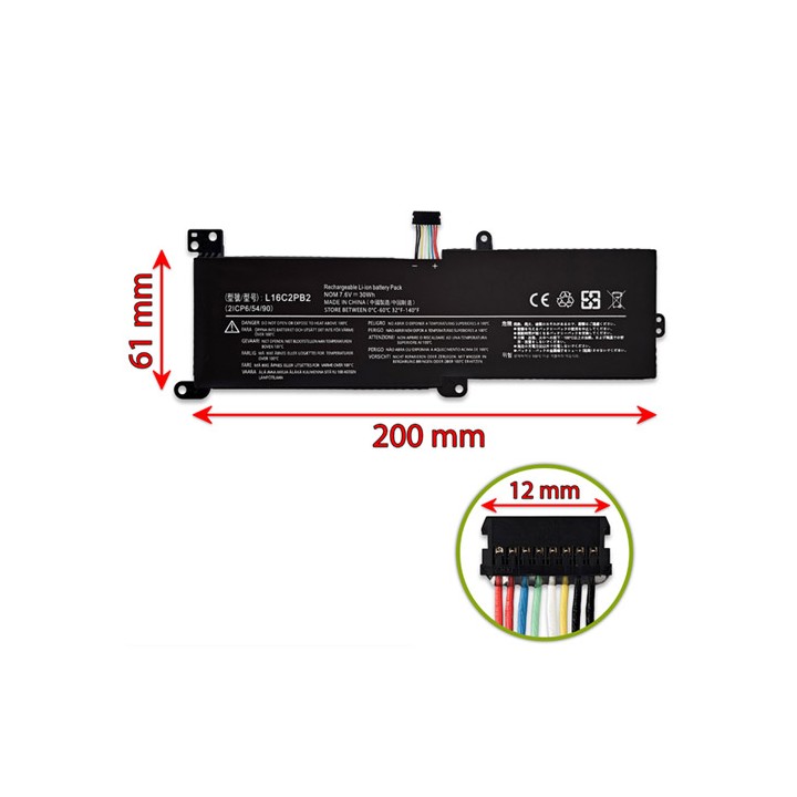 Batteria Lenovo L16L2PB2 30Wh per IdeaPad 320 - montaggio escluso