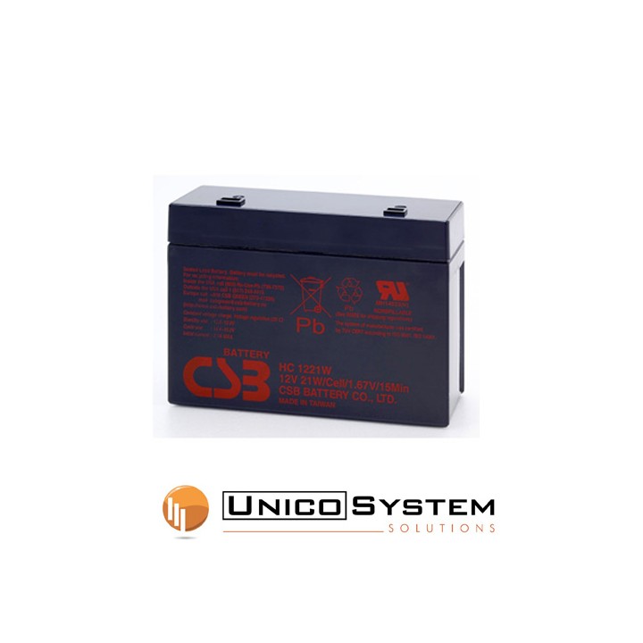 Batteria per UPS 12Volt 21W Faston 6,3 mm