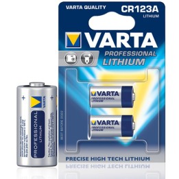 Batterie Litio CR 123A 1600 mAh confezione da 2