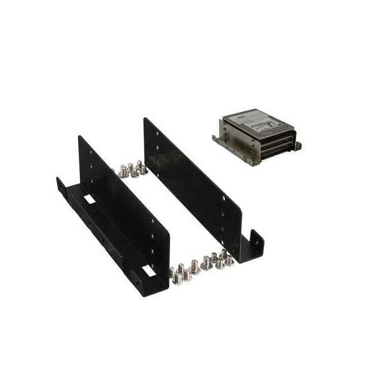 Binari montaggio 4x HDD/SSD da 2,5" in uno Slot Bay da 3,5", viti incluse, nero