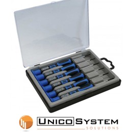 Cacciaviti di precisione per micro elettronica, telefonia, oculistica per viti Torx, antiscivolo, assortimento 6pz