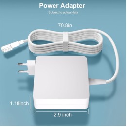 Caricatore Compatibile MacBook Pro MagSafe L-Tip 60W / 85W
