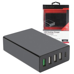 Caricatore USB a 5 porte - USB Fast Charge - TypeC