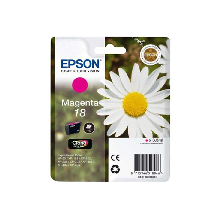 Cartuccia EPSON Serie 18 Magenta Margherita T1803