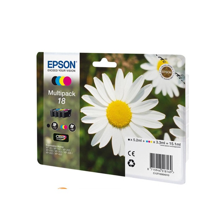 Cartuccia EPSON Serie 18 Multipack Margherita T1806