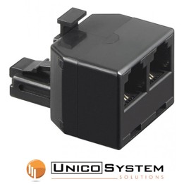Accoppiatore telefonico duplex 6P4C M a 2x 6P4C F
