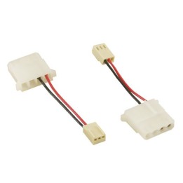 Cavo adattatore alimentazione ventole da 4pin 5,25" (13,34cm) maschio a 3pin (Mainboard), 5cm