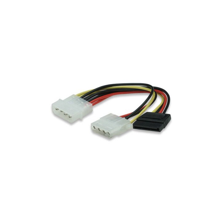 Cavo Alimentazione da 1Molex a 1Sata + 1Molex