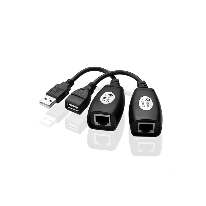 Cavo Estensione per USB via Cat5/5e/6 RJ45 Adattatore Lan Usb