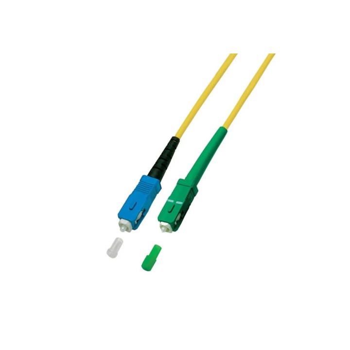Cavo Fibra Ottica OS2 Monomodale 9/125 SC-APC a SC-UPC 2 Metri