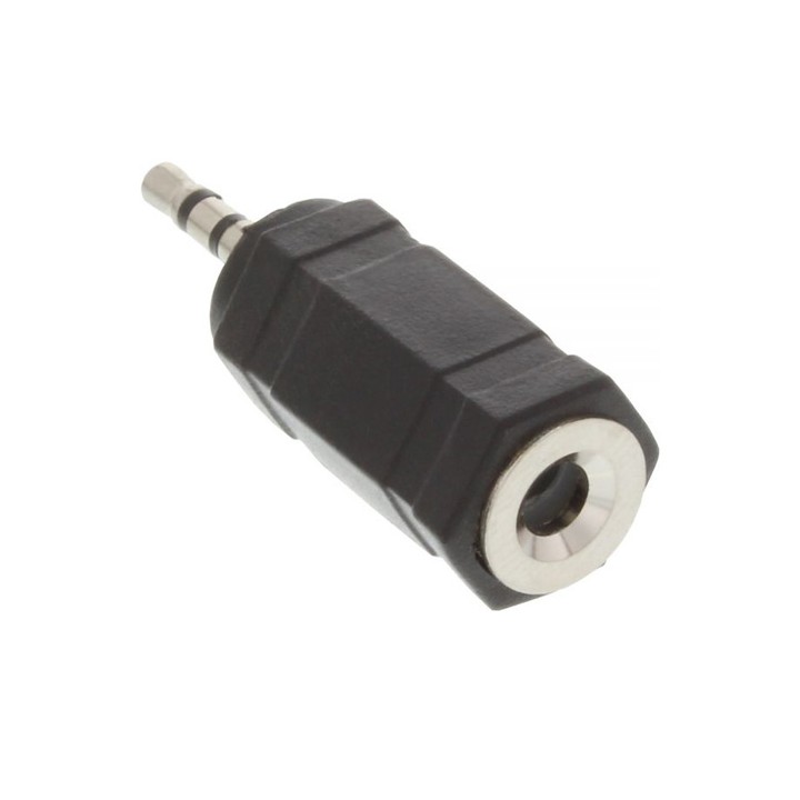 Adattatore Audio, spina Jack 2,5mm a presa Jack 3,5mm, Stereo