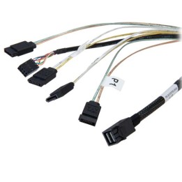 Cavo Mini SAS, SFF-8643 maschio/ 4x SATA L-Form 7pin maschio CBL-SFF8643-SATASB-06M
