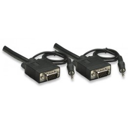 Cavo monitor VGA 15p. M/M + Audio 3 metri