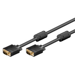 Cavo monitor VGA 15p. M/M 3 metri con Ferrite