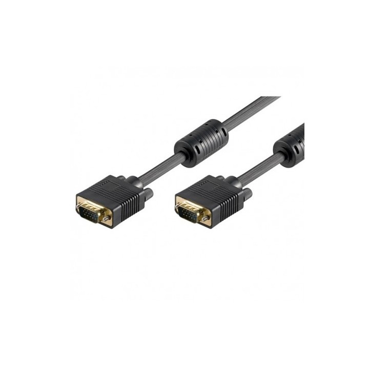 Cavo monitor VGA 15p. M/M 5 metri con Ferrite