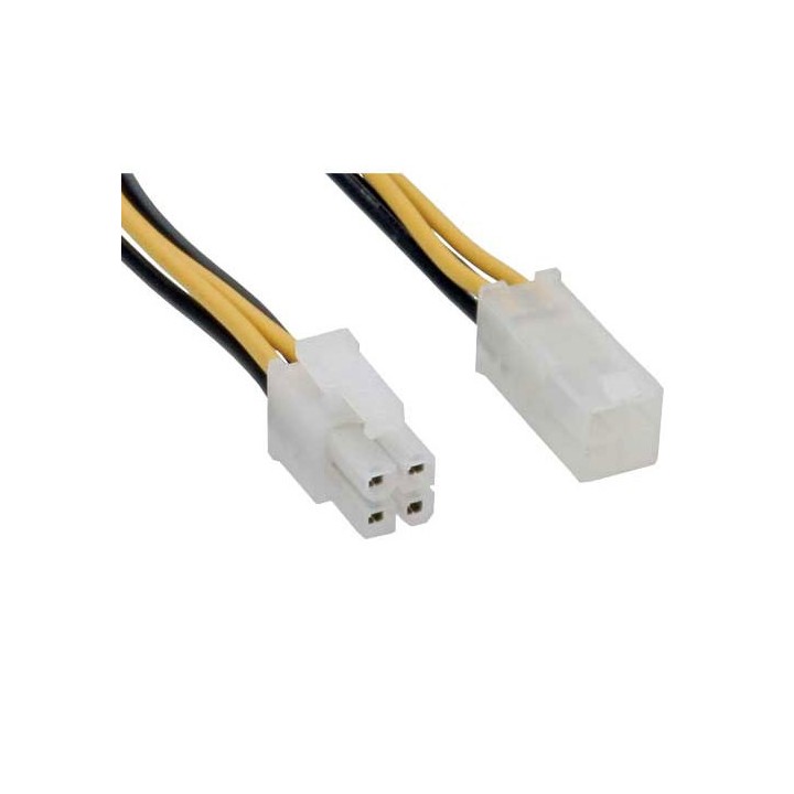 Cavo prolunga alimentazione interna da alimentatore 4pin maschio a Mainboard 12V 4pin femmina, 20cm