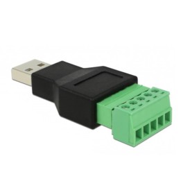 Adattatore connettore USB A maschio a Morsettiera 5 pin