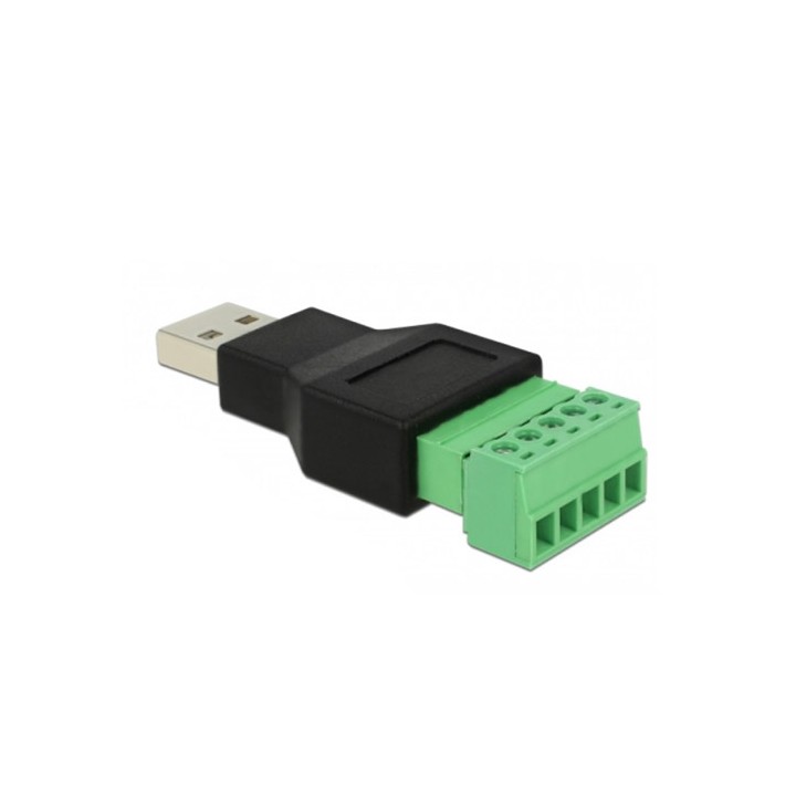 Adattatore connettore USB A maschio a Morsettiera 5 pin