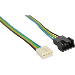 Cavo prolunga alimentazione ventole PWM 4pin molex Maschio a 4pin molex femmina, 30cm