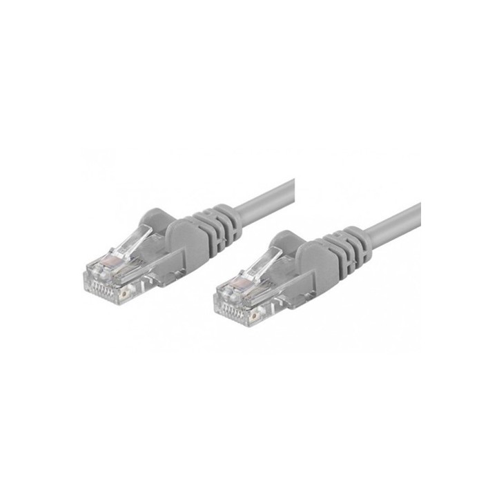 Cavo Rete Patch U/UTP 0,25 mt Cat. 5e Grigio
