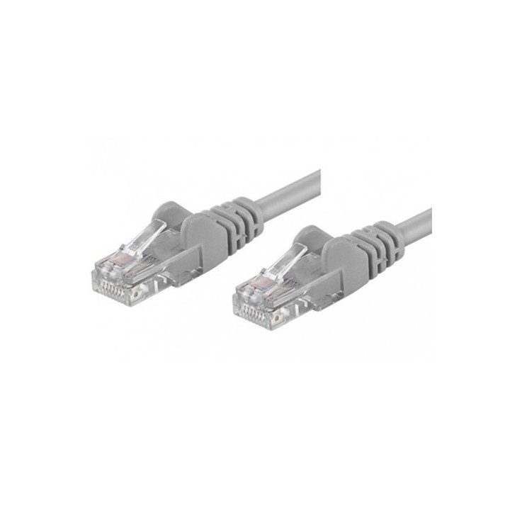 Cavo Rete Patch U/UTP 0,5 mt Cat. 5e Grigio