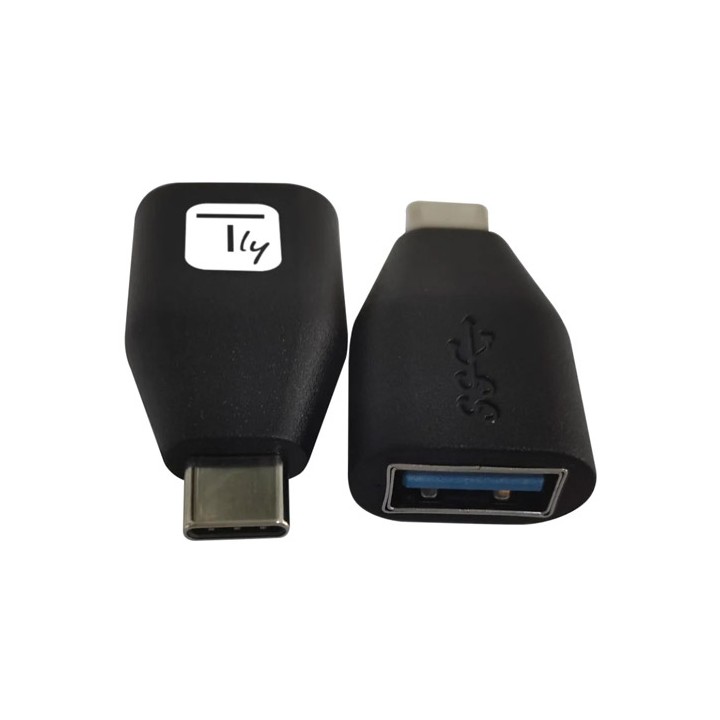 Adattatore Convertitore USB-C Maschio a USB-A Femmina OTG Nero